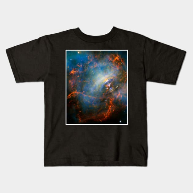 The Crab Nebula Kids T-Shirt by headrubble